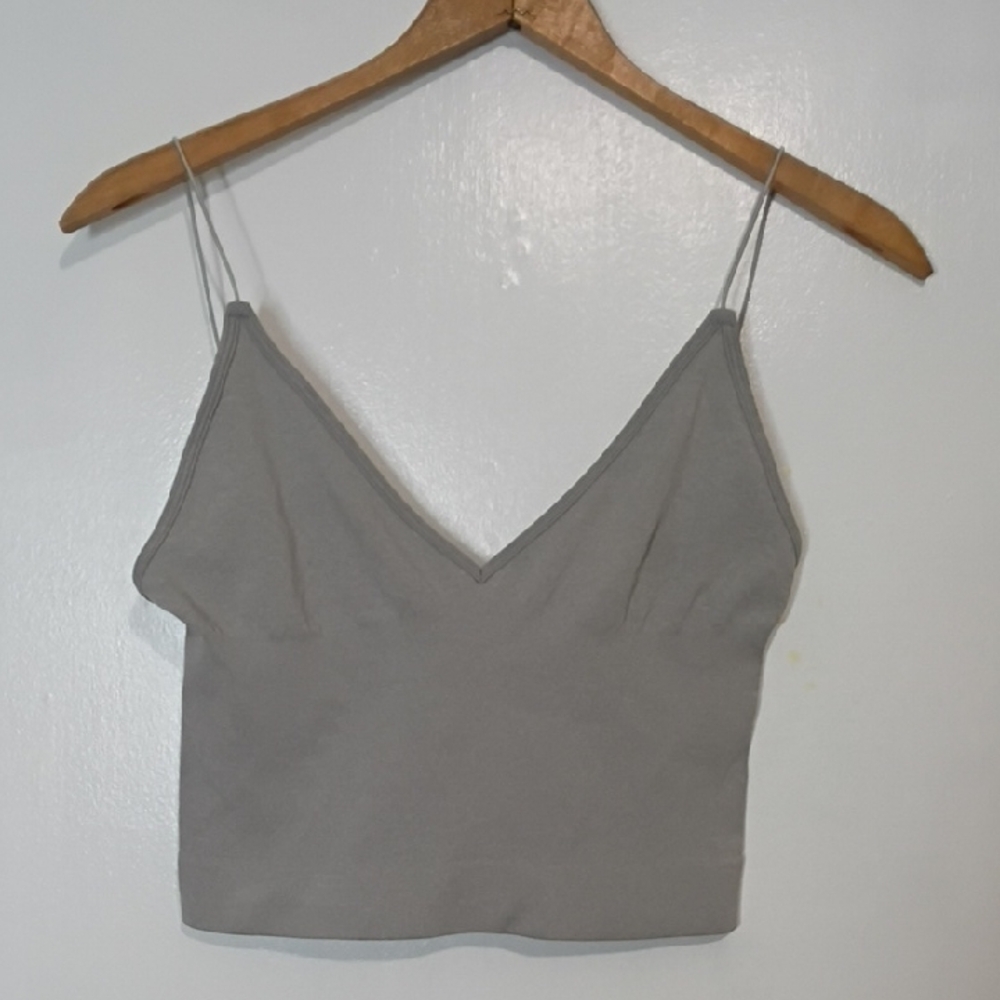 Free People longline bralette with a convertible back Spaghetti Strap Crop Top